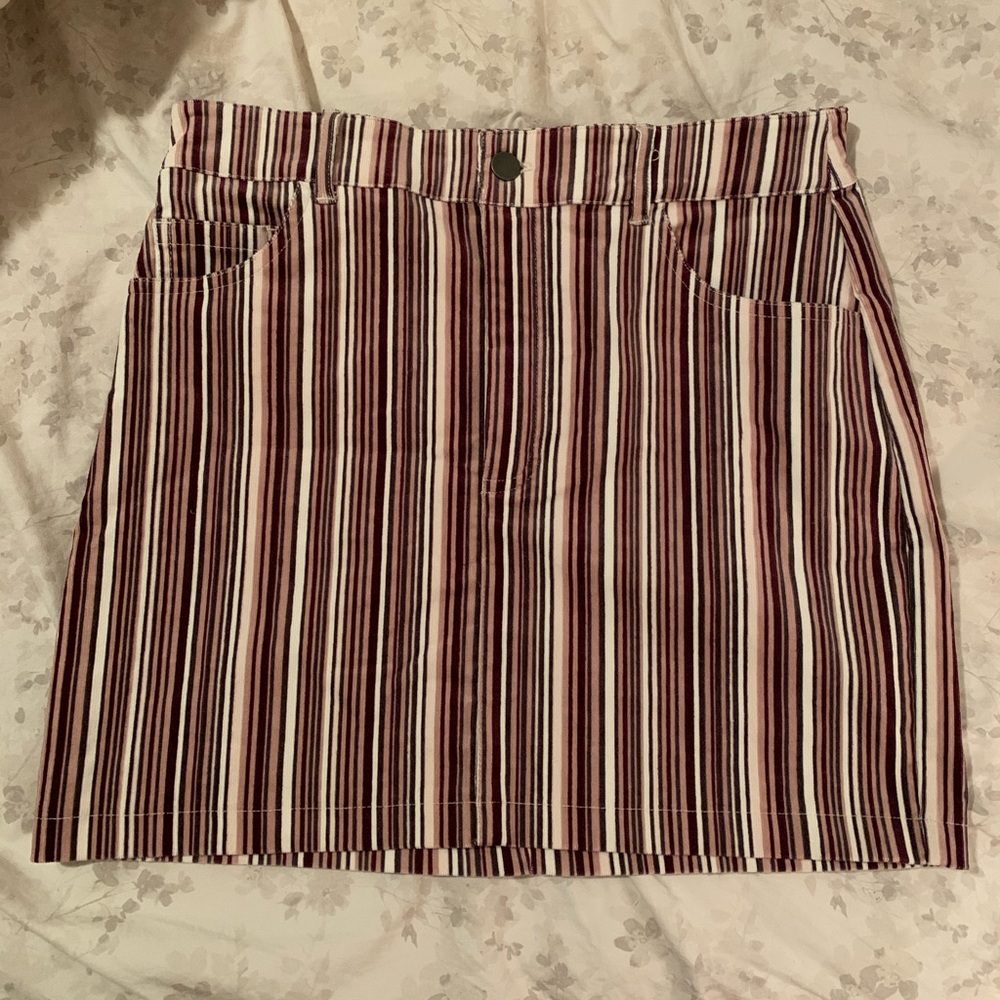 Multicolor Striped Skirt